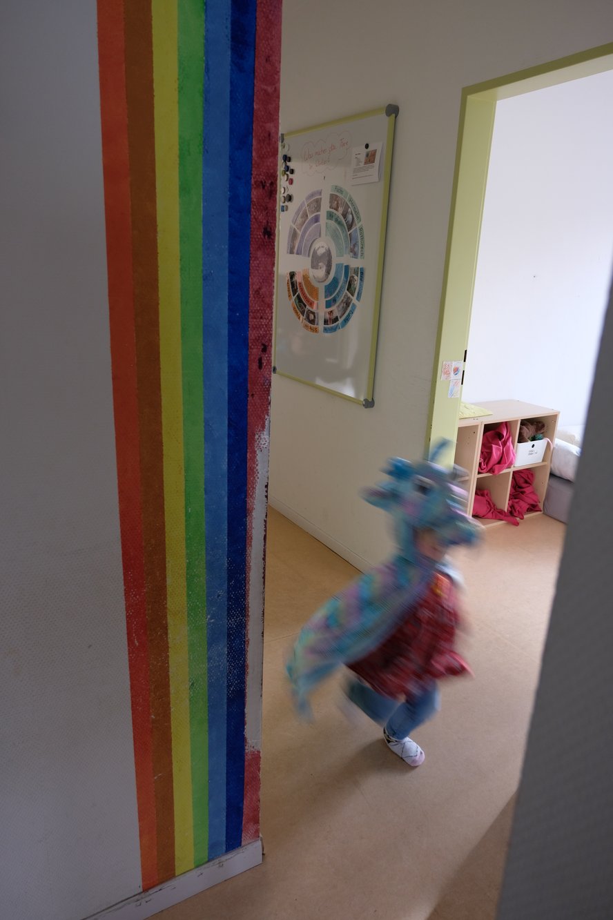 Drache im Kindergarten